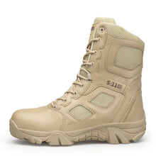 Load image into Gallery viewer, JICHI Big Size 39-47 Desert Tactical Mens Boots Wear-resisting Army Boots Men Fashion Outdoor Hiking Men Combat Ankle Boots 2019